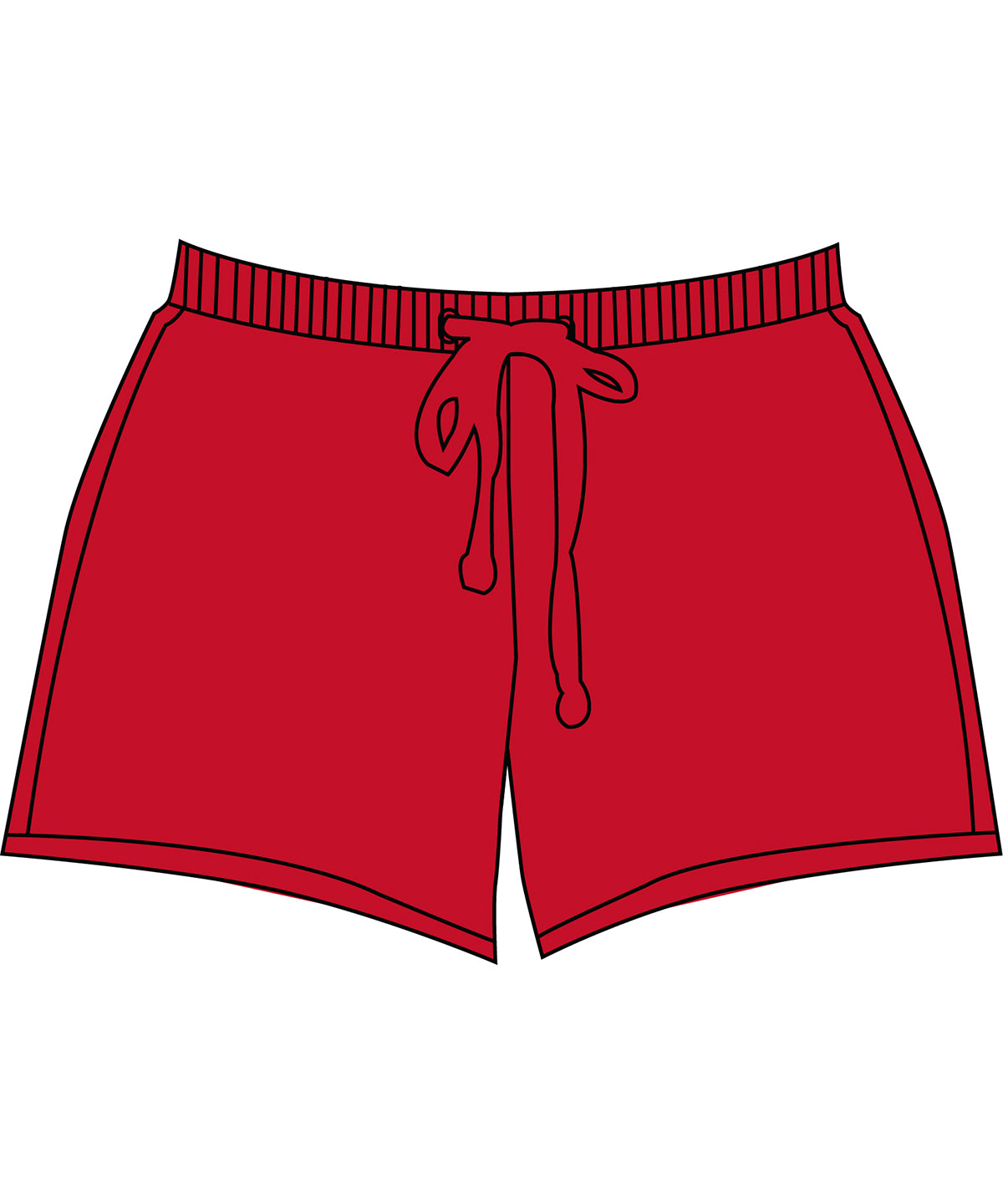 Tryck din logga på Shorts från Build Your Brand Basic - Anpassa Dam bas sweatshorts i färgen Mellan röd för företag, föreningar och privatpersoner