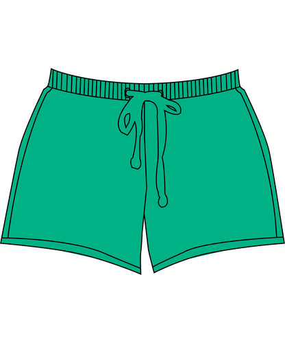 Tryck din logga på Shorts från Build Your Brand Basic - Anpassa Dam bas sweatshorts i färgen Mellan grön för företag, föreningar och privatpersoner