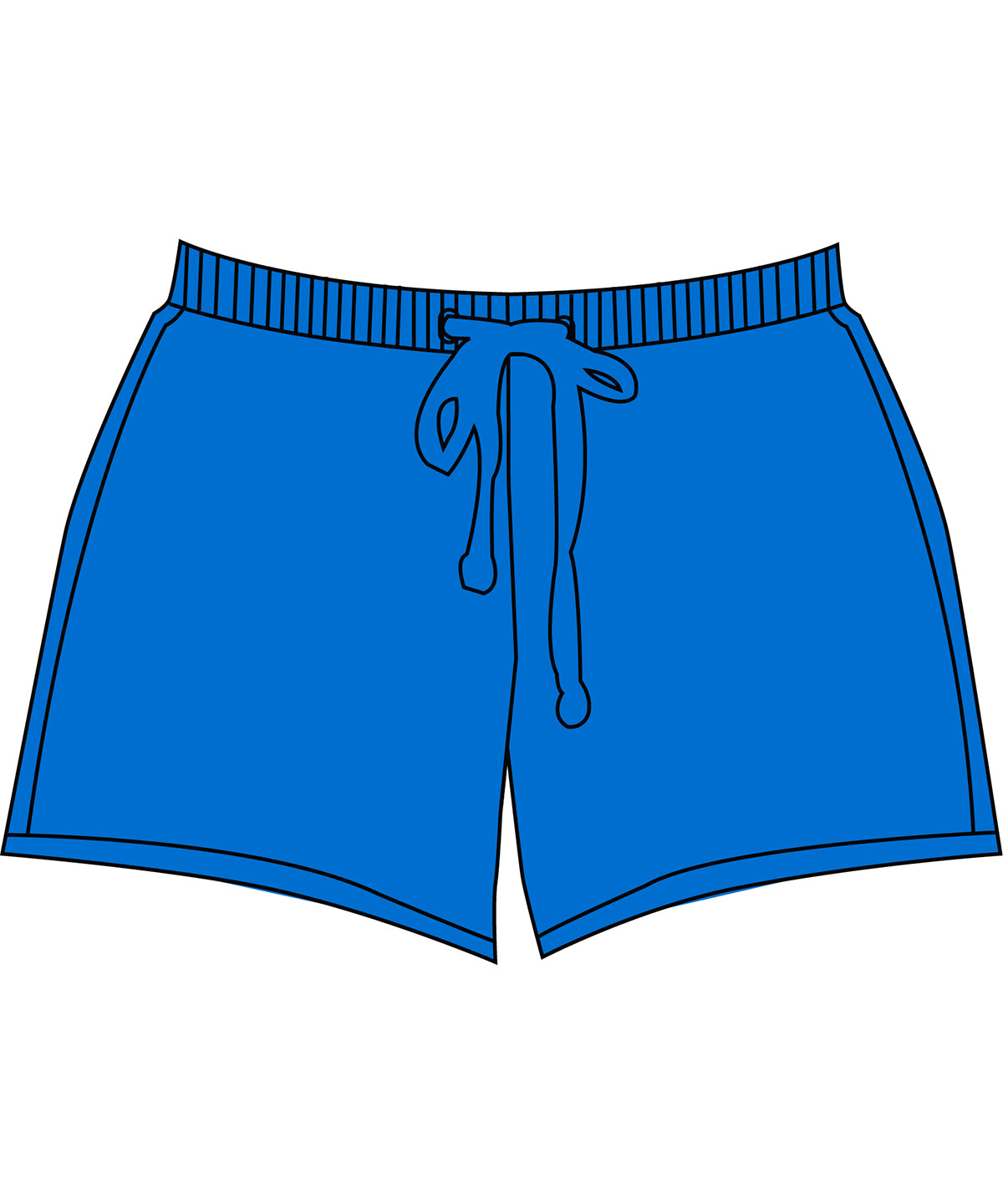 Tryck din logga på Shorts från Build Your Brand Basic - Anpassa Dam bas sweatshorts i färgen Mellanblå för företag, föreningar och privatpersoner