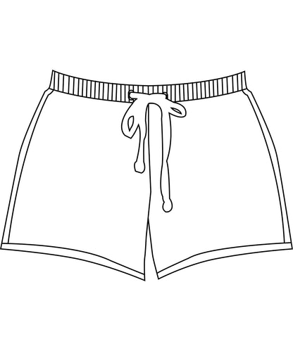 Tryck din logga på Shorts från Build Your Brand Basic - Anpassa Dam bas sweatshorts i färgen Vit för företag, föreningar och privatpersoner