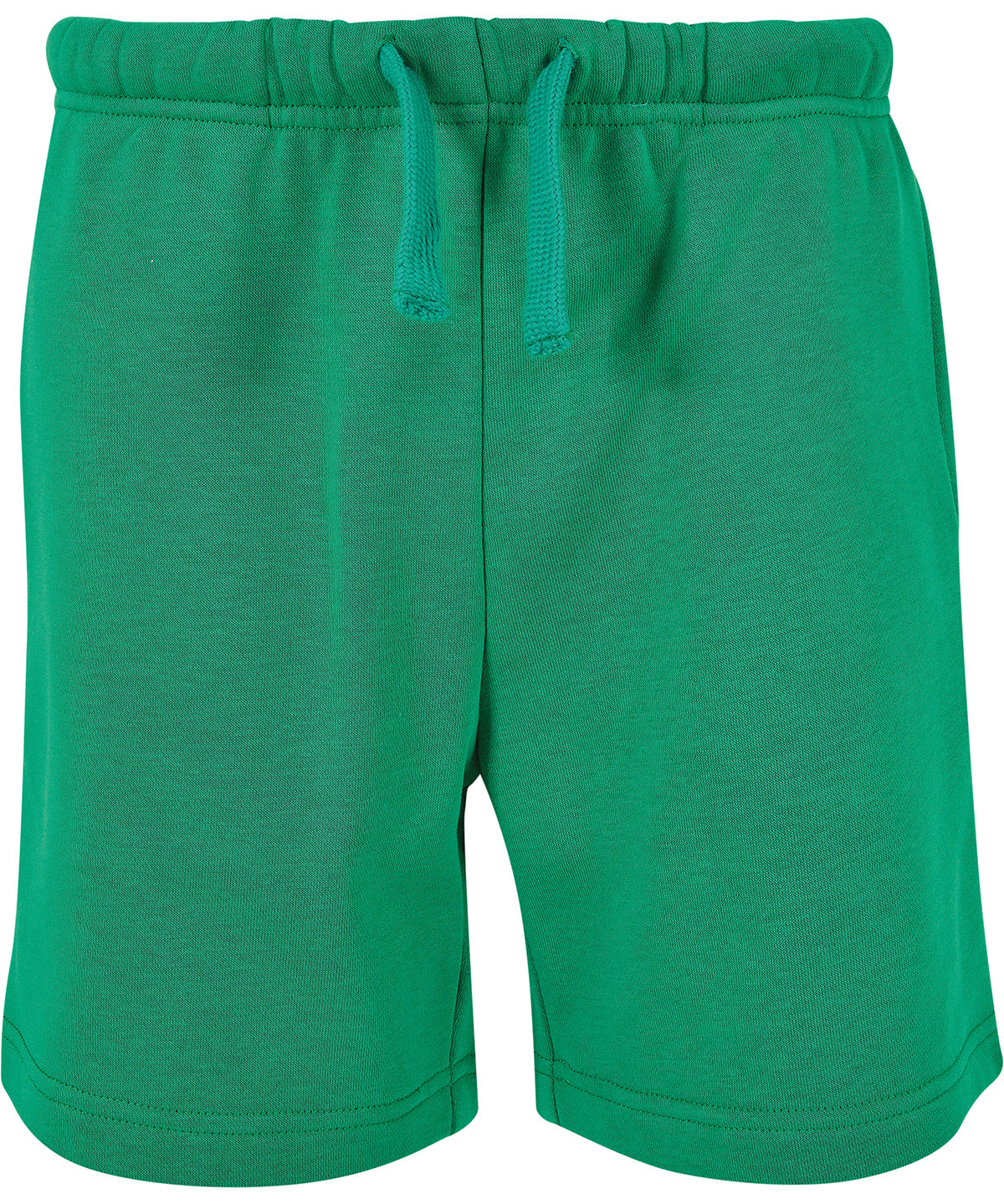 Tryck din logga på Shorts från Build Your Brand Basic - Anpassa Bas sweatshorts för barn i färgen Mellan grön för företag, föreningar och privatpersoner