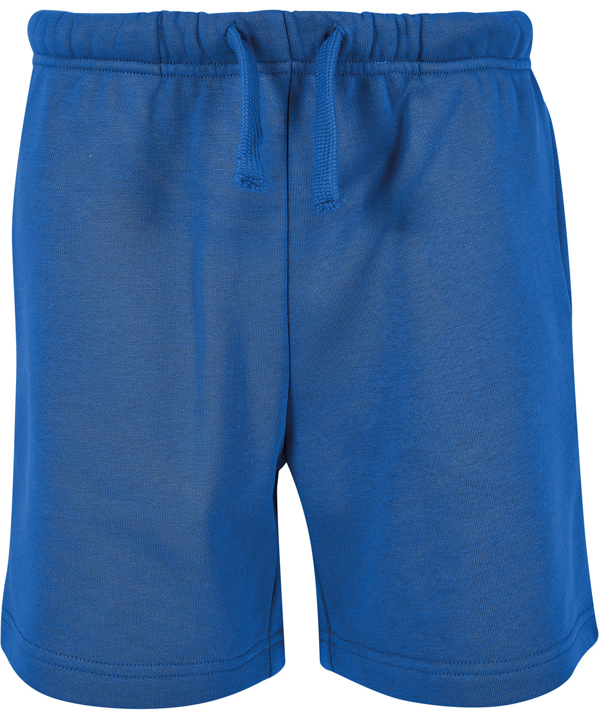 Tryck din logga på Shorts från Build Your Brand Basic - Anpassa Bas sweatshorts för barn i färgen Mellanblå för företag, föreningar och privatpersoner