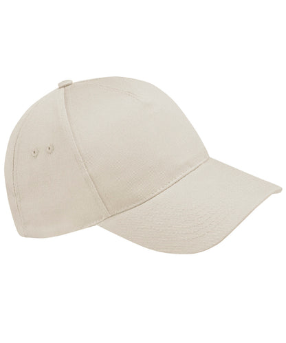 Tryck din logga på Kepsar från Beechfield - Anpassa Ultimate 5-panel keps i färgen Off Vit One Size för företag, föreningar och privatpersoner