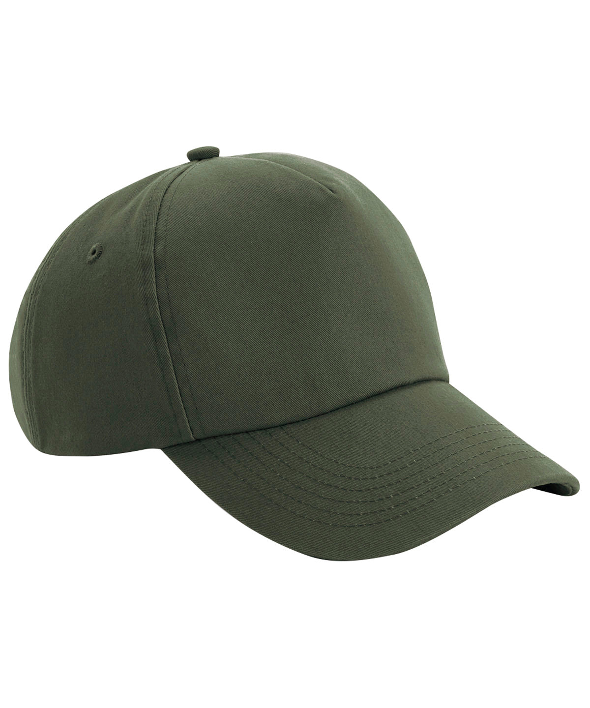 Tryck din logga på Kepsar från Beechfield - Anpassa Autentisk 5-panel keps i färgen Oliv One Size för företag, föreningar och privatpersoner