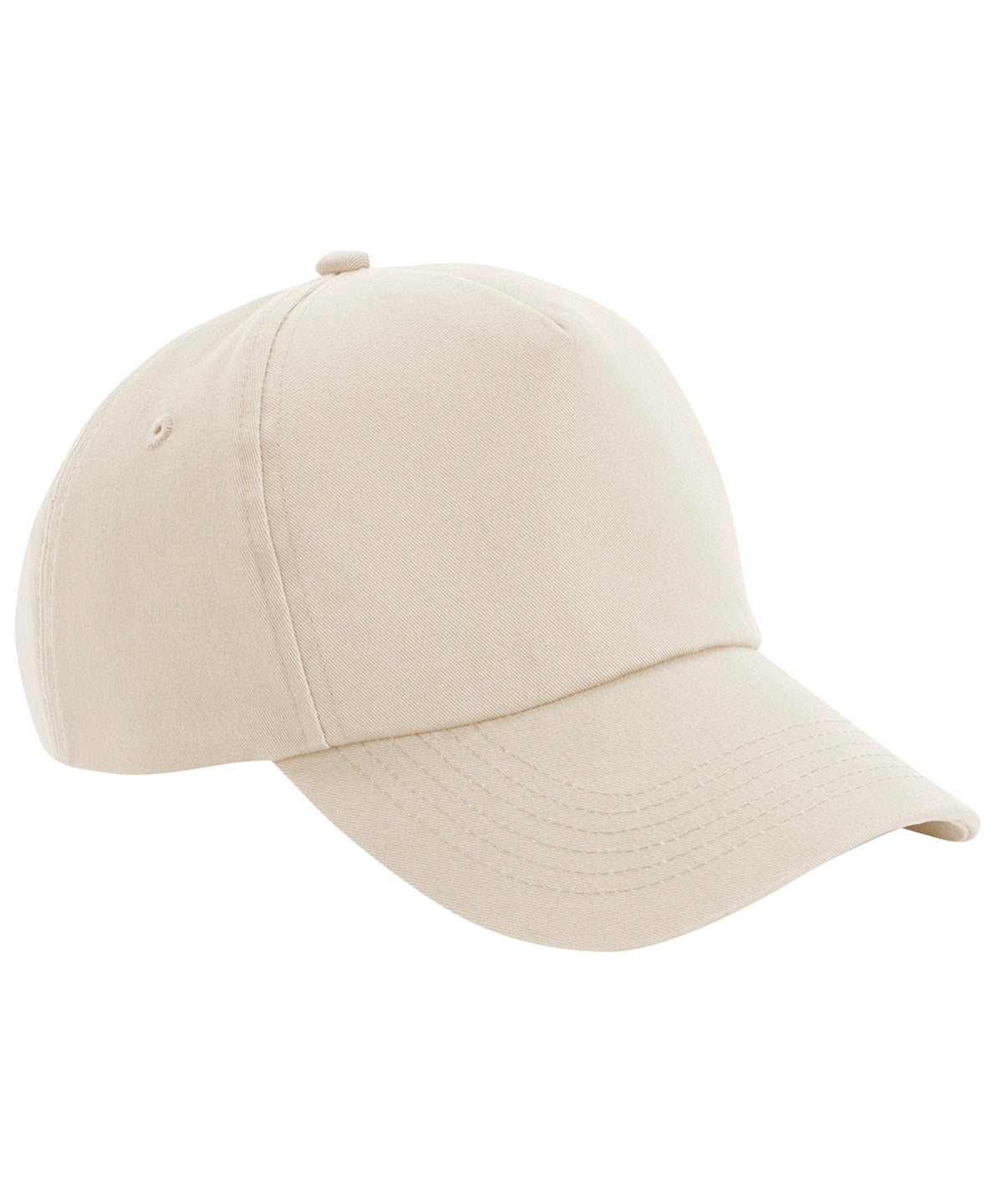 Tryck din logga på Kepsar från Beechfield - Anpassa Autentisk 5-panel keps i färgen Naturligt One Size för företag, föreningar och privatpersoner
