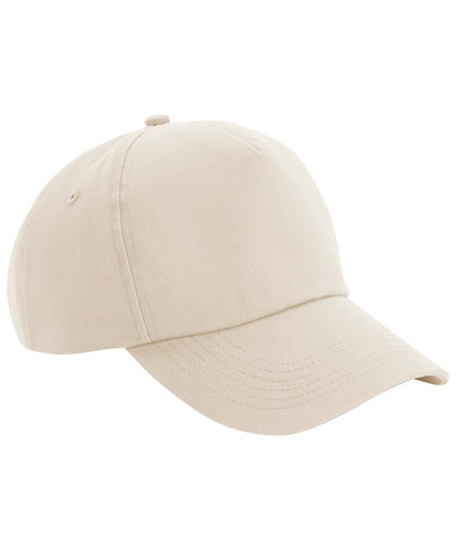Tryck din logga på Kepsar från Beechfield - Anpassa Autentisk 5-panel keps i färgen Naturligt One Size för företag, föreningar och privatpersoner