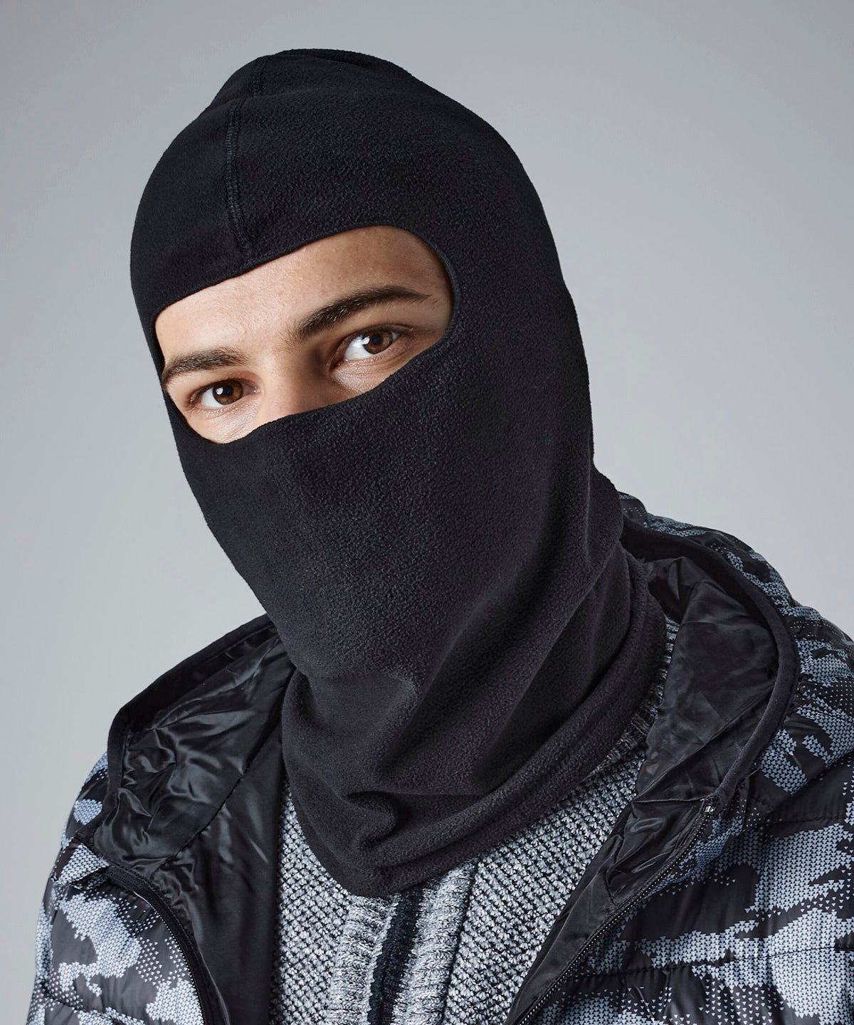 Tryck din logga på Halsvärmare från Beechfield - Anpassa Balaklava i mikrofleece i färgen för företag, föreningar och privatpersoner