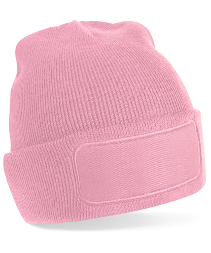 Tryck din logga på Mössor från Beechfield - Anpassa Original patch-mössa i färgen Ljusrosa One Size för företag, föreningar och privatpersoner