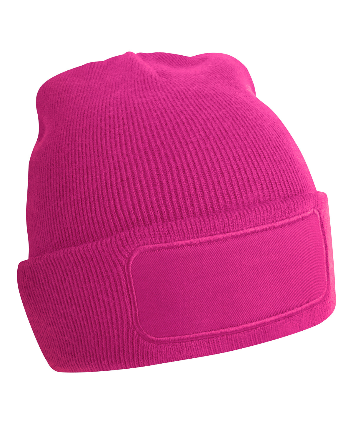 Tryck din logga på Mössor från Beechfield - Anpassa Original patch-mössa i färgen Fuchsia One Size för företag, föreningar och privatpersoner