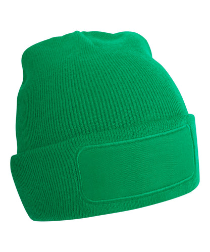 Tryck din logga på Mössor från Beechfield - Anpassa Original patch-mössa i färgen Mellan grön One Size för företag, föreningar och privatpersoner