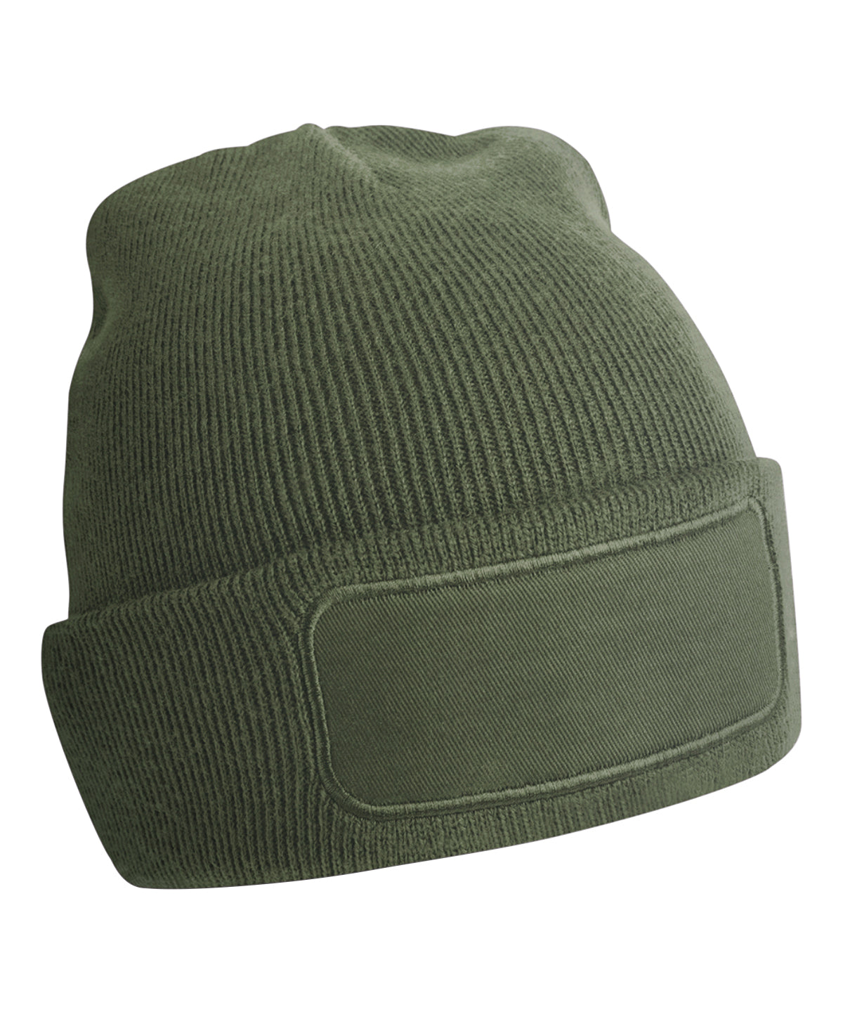 Tryck din logga på Mössor från Beechfield - Anpassa Original patch-mössa i färgen Oliv One Size för företag, föreningar och privatpersoner