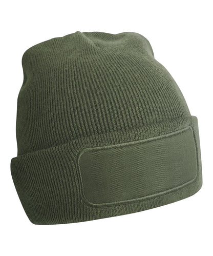 Tryck din logga på Mössor från Beechfield - Anpassa Original patch-mössa i färgen Oliv One Size för företag, föreningar och privatpersoner