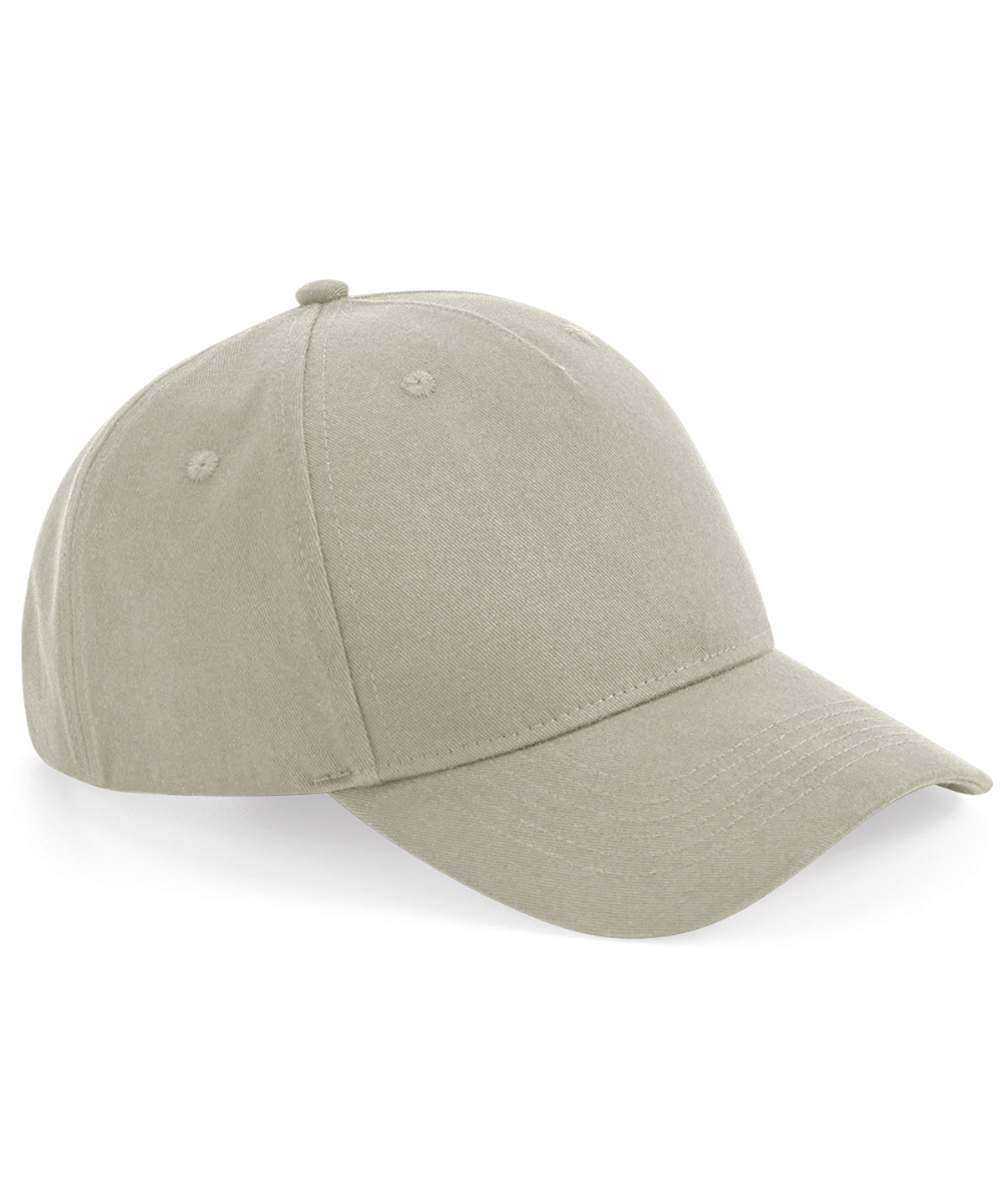 Tryck din logga på Kepsar från Beechfield - Anpassa 5-panel keps i ekologisk bomull i färgen Naturligt One Size för företag, föreningar och privatpersoner