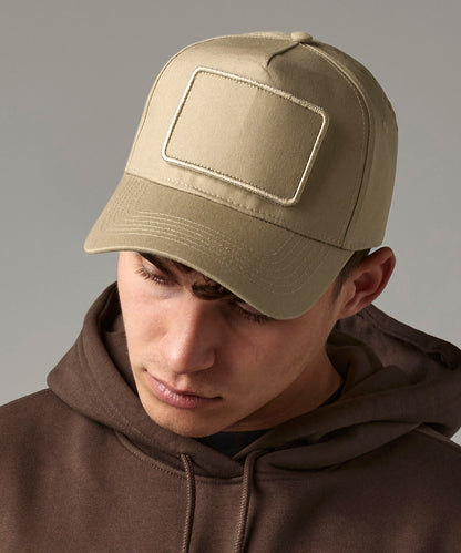 Tryck din logga på Kepsar från Beechfield - Anpassa Avtagbar patch 5-panel keps i färgen för företag, föreningar och privatpersoner