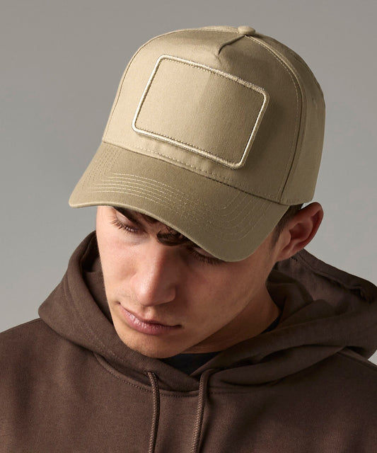 Tryck din logga på Kepsar från Beechfield - Anpassa Avtagbar patch 5-panel keps i färgen för företag, föreningar och privatpersoner