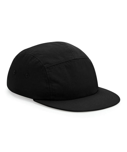 Tryck din logga på Kepsar från Beechfield - Anpassa Outdoor 5-panel camper keps i färgen Svart One Size för företag, föreningar och privatpersoner