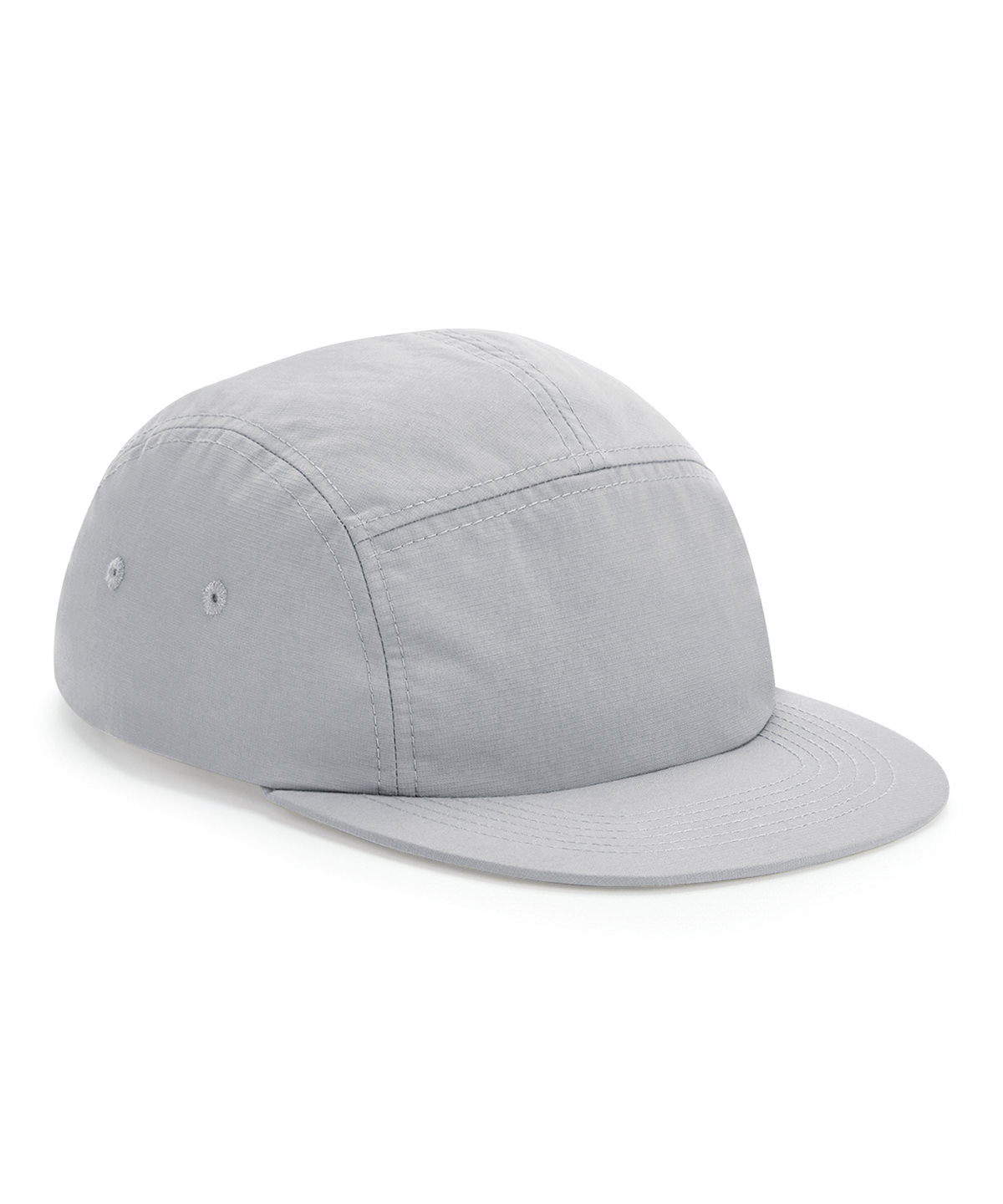 Tryck din logga på Kepsar från Beechfield - Anpassa Outdoor 5-panel camper keps i färgen Ljusgrå One Size för företag, föreningar och privatpersoner