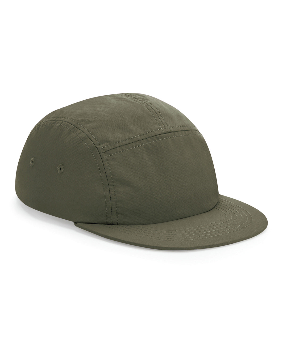 Tryck din logga på Kepsar från Beechfield - Anpassa Outdoor 5-panel camper keps i färgen Oliv One Size för företag, föreningar och privatpersoner