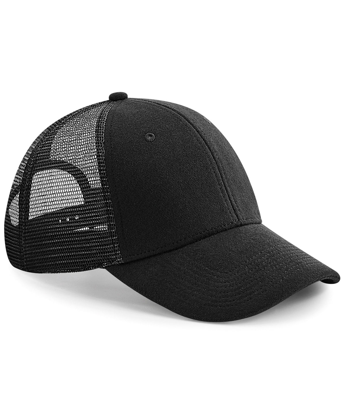 Tryck din logga på Kepsar från Beechfield - Anpassa Jersey athleisure-trucker i färgen Svart One Size för företag, föreningar och privatpersoner