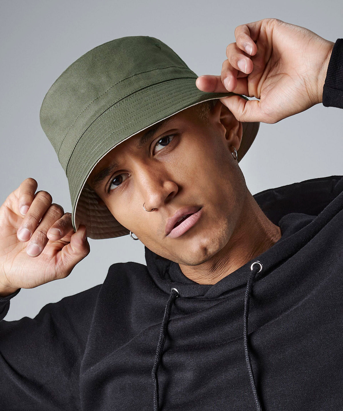Tryck din logga på Hattar från Beechfield - Anpassa Vändbar bucket hat i färgen för företag, föreningar och privatpersoner