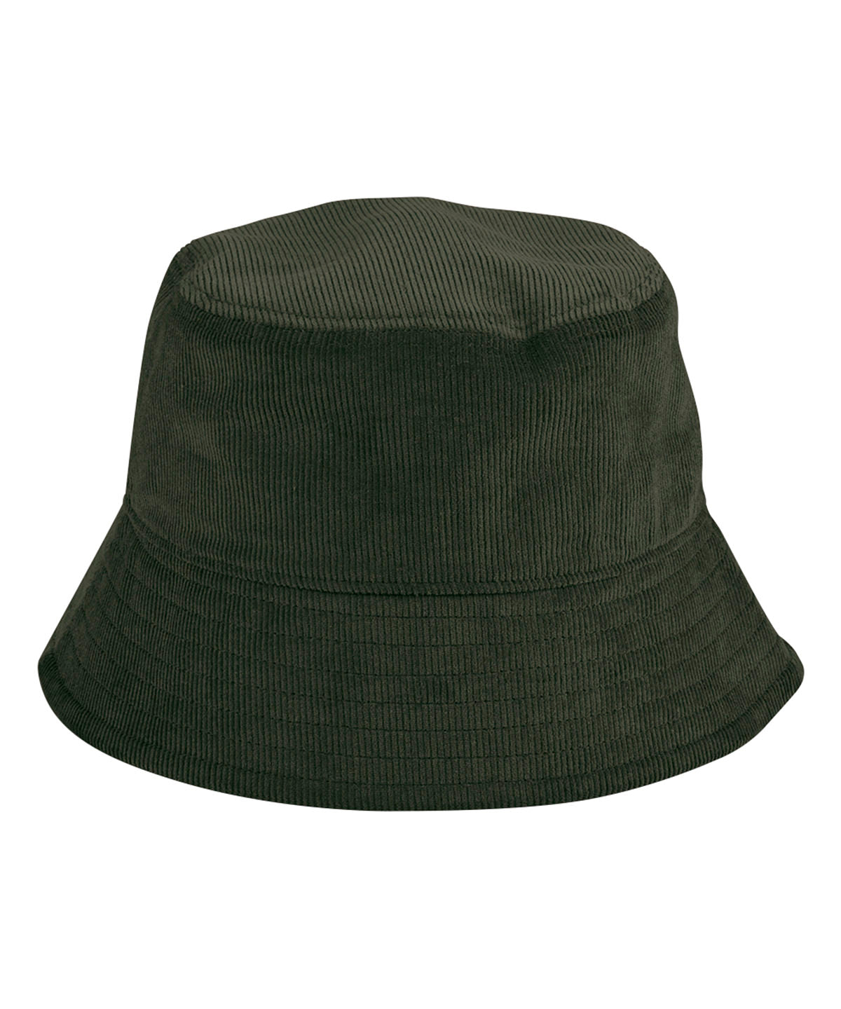 Tryck din logga på Hattar från Beechfield - Anpassa EarthAware ekologisk cord bucket hat i färgen Mörkgrön för företag, föreningar och privatpersoner