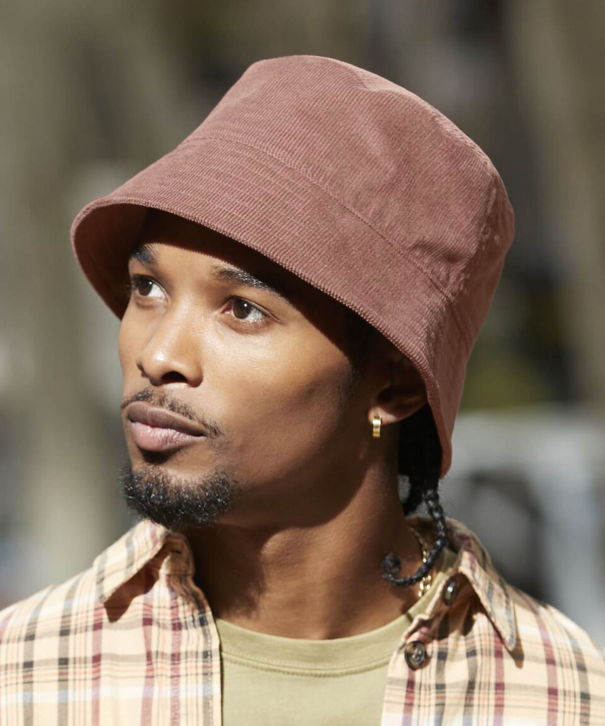 Tryck din logga på Hattar från Beechfield - Anpassa EarthAware ekologisk cord bucket hat i färgen för företag, föreningar och privatpersoner