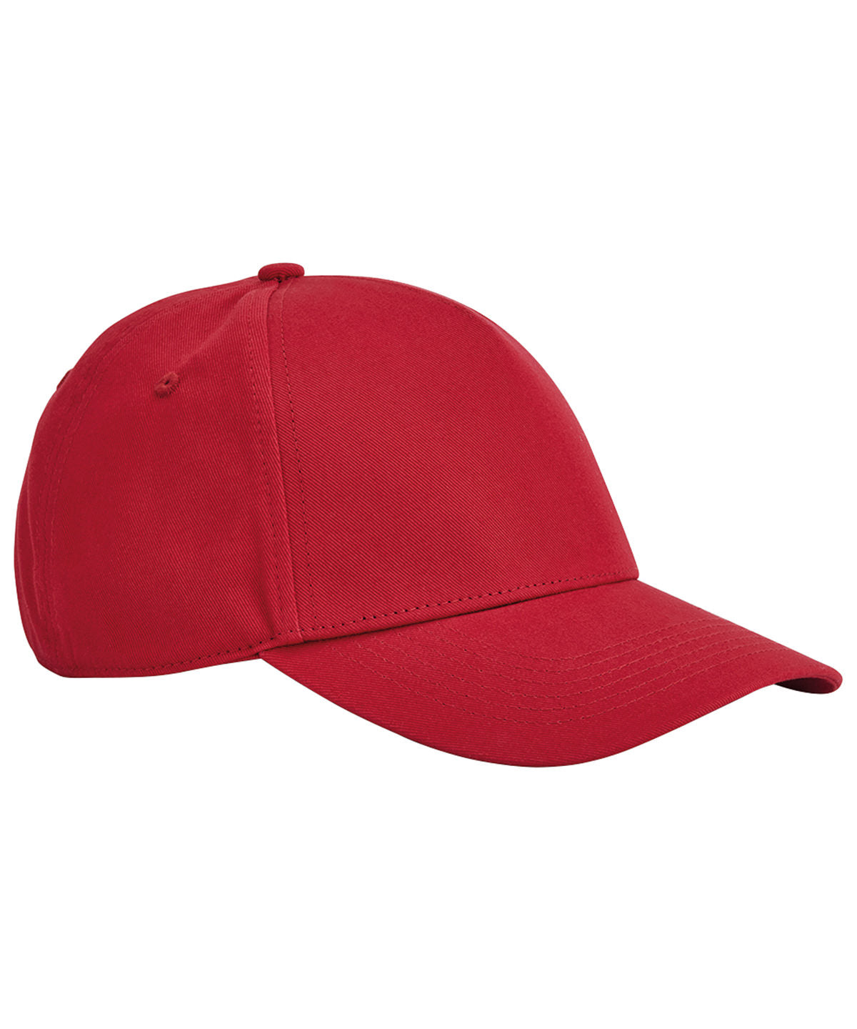 Tryck din logga på Kepsar från Beechfield - Anpassa EarthAware Klassisk 5-panel keps i ekologisk bomull i färgen Mellan röd One Size för företag, föreningar och privatpersoner