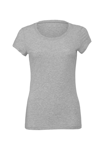Tryck din logga på T-shirts från Bella Canvas - Anpassa Favorite Tee - Dam i färgen Ljunggrå för företag, föreningar och privatpersoner
