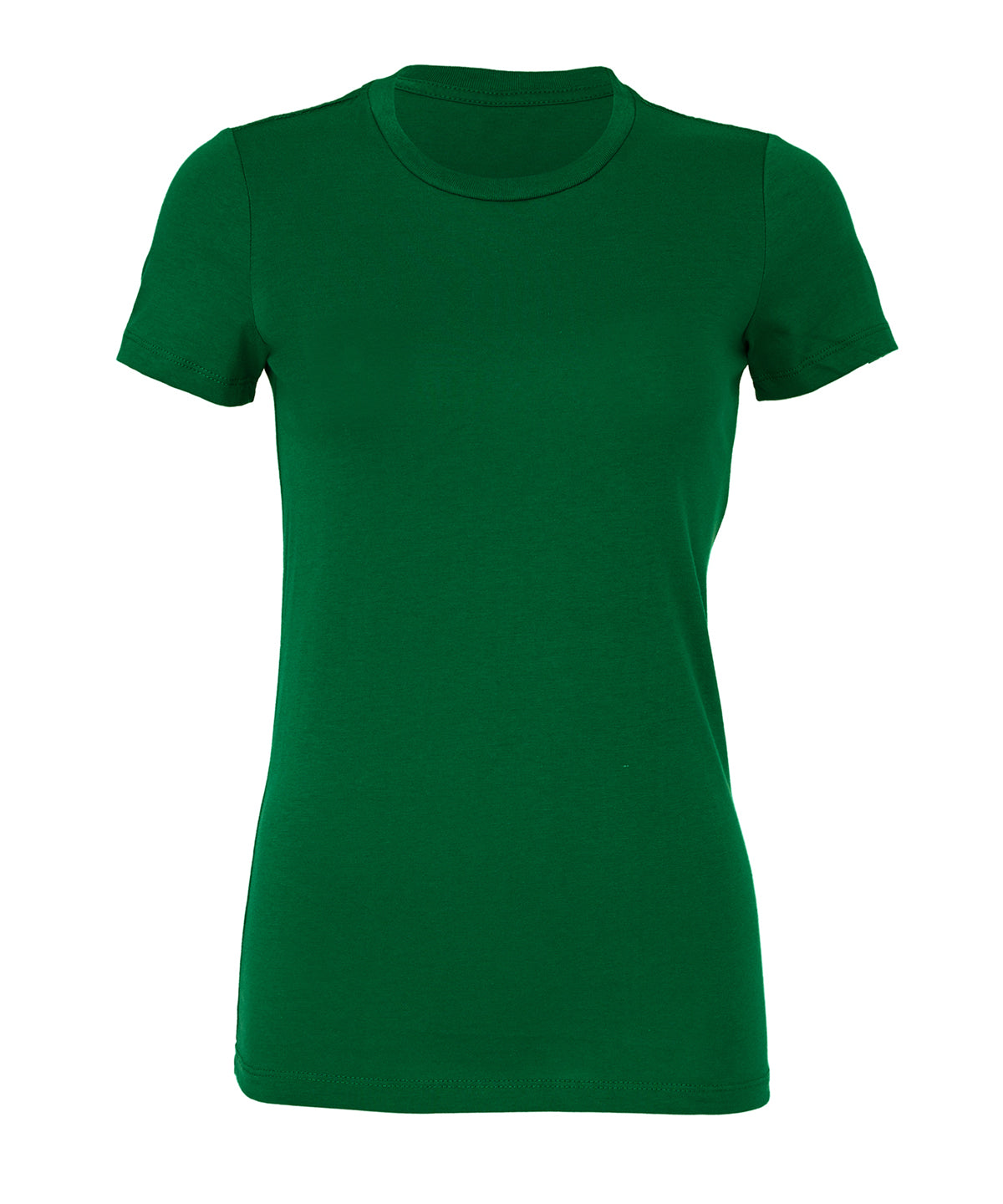 Tryck din logga på T-shirts från Bella Canvas - Anpassa Favorite Tee - Dam i färgen Mellan grön för företag, föreningar och privatpersoner