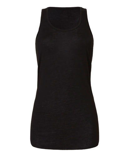 Tryck din logga på Linnen från Bella Canvas - Anpassa Flödande linne med racerback i färgen Svart för företag, föreningar och privatpersoner