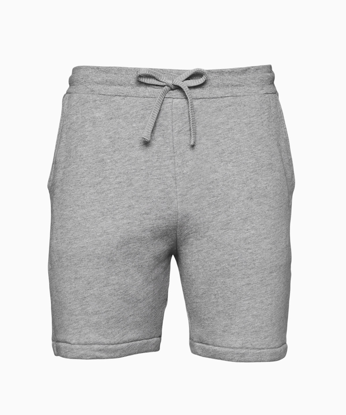 Tryck din logga på Shorts från Bella Canvas - Anpassa Sweatshorts i svampfleece för unisex i färgen Ljunggrå för företag, föreningar och privatpersoner