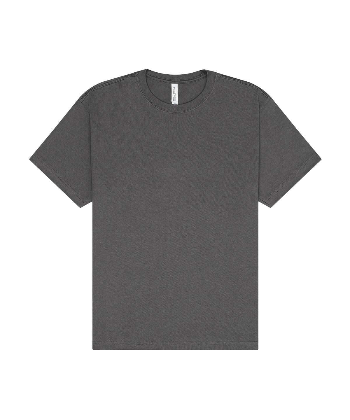 Tryck din logga på T-shirts från Bella Canvas - Anpassa Unisex Heavy Short Sleeve Tee i färgen Mörkgrå för företag, föreningar och privatpersoner