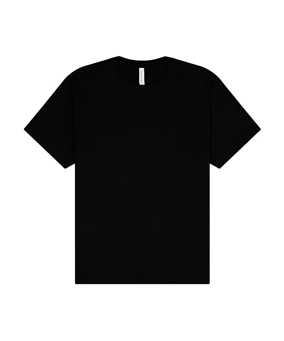 Tryck din logga på T-shirts från Bella Canvas - Anpassa Unisex Heavy Short Sleeve Tee i färgen Svart för företag, föreningar och privatpersoner