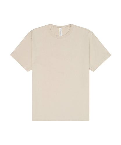 Tryck din logga på T-shirts från Bella Canvas - Anpassa Unisex Heavy Short Sleeve Tee i färgen Mellangrå för företag, föreningar och privatpersoner