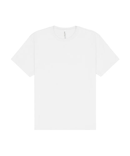 Tryck din logga på T-shirts från Bella Canvas - Anpassa Unisex Heavy Short Sleeve Tee i färgen Vit för företag, föreningar och privatpersoner