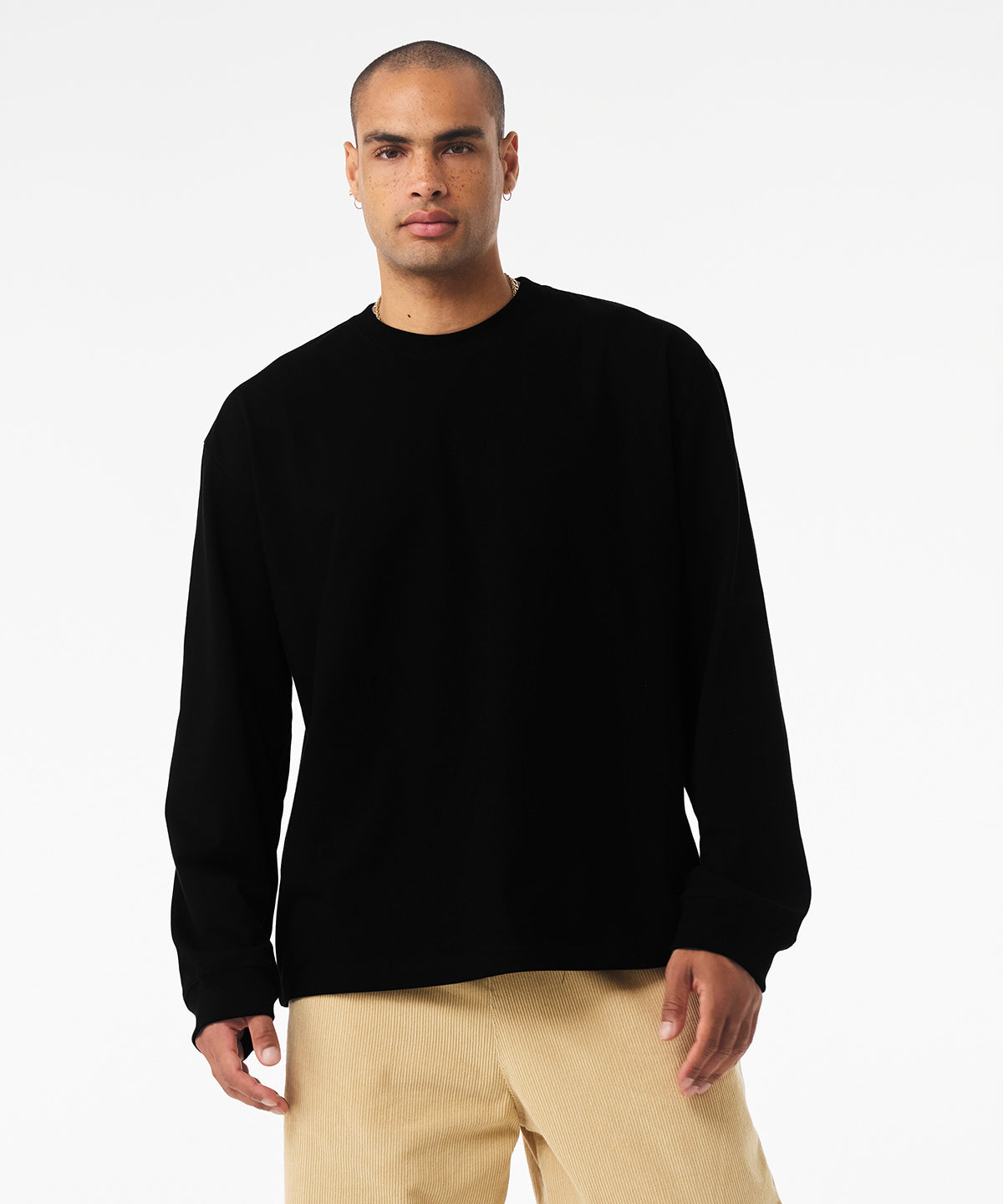 Tryck din logga på T-shirts från Bella Canvas - Anpassa Unisex Heavy Long Sleeve Tee i färgen för företag, föreningar och privatpersoner