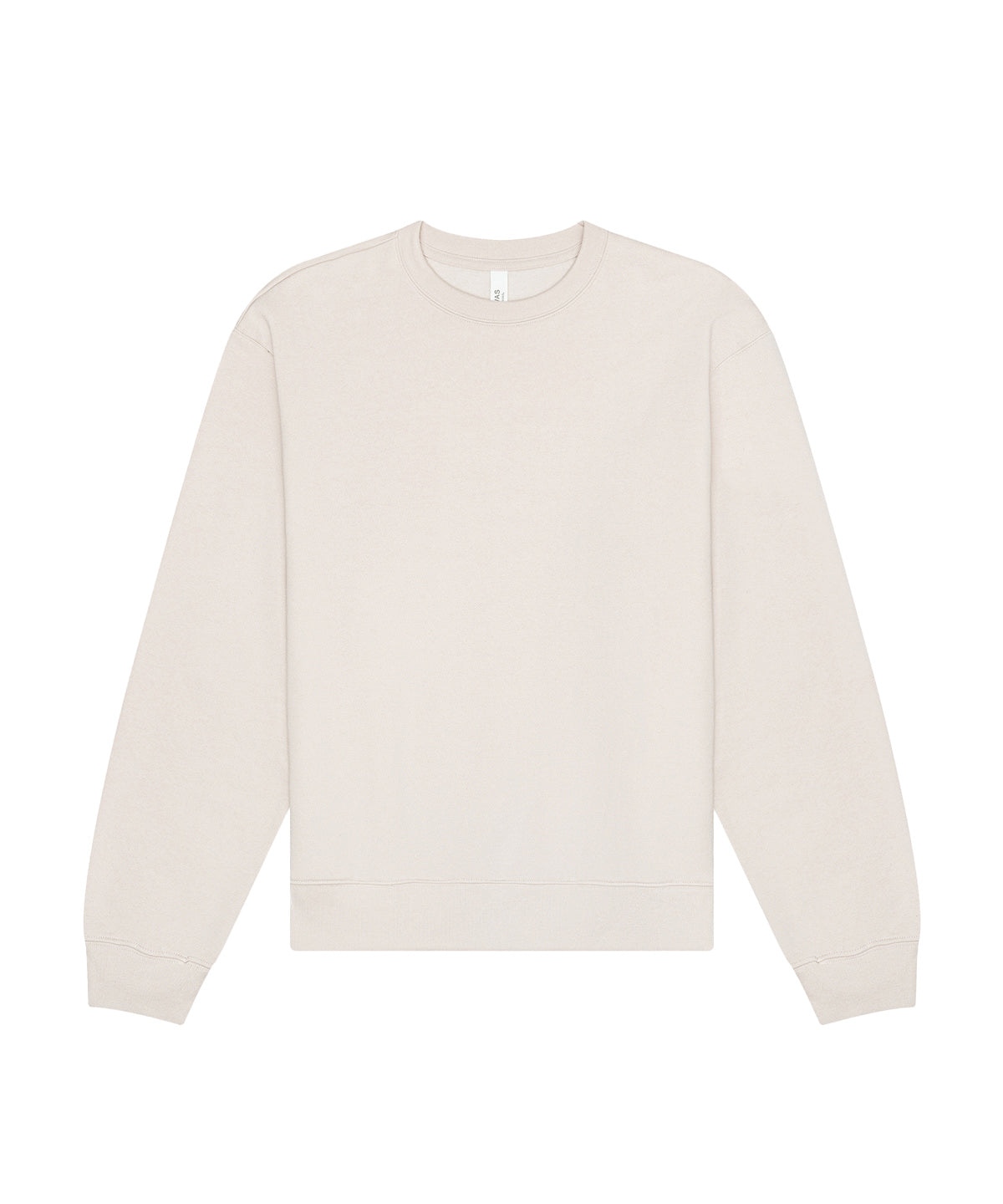 Tryck din logga på Sweatshirts från Bella Canvas - Anpassa Bella Canvas - Kraftig Unisex Sweatshirt med Halsringning i färgen Mellangrå för företag, föreningar och privatpersoner