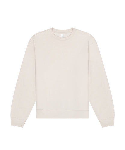 Tryck din logga på Sweatshirts från Bella Canvas - Anpassa Bella Canvas - Kraftig Unisex Sweatshirt med Halsringning i färgen Mellangrå för företag, föreningar och privatpersoner