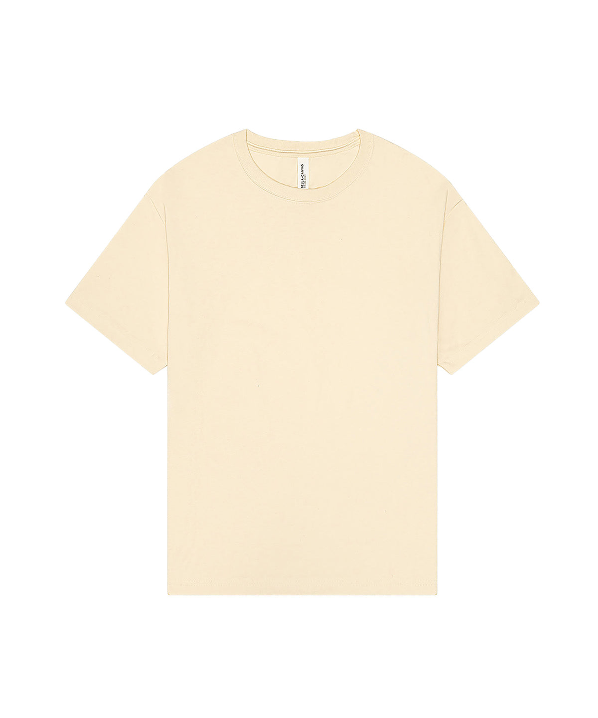 Tryck din logga på T-shirts från Bella Canvas - Anpassa Heavy Boxy Tee - Unisex i färgen Naturligt för företag, föreningar och privatpersoner