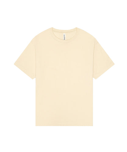 Tryck din logga på T-shirts från Bella Canvas - Anpassa Heavy Boxy Tee - Unisex i färgen Naturligt för företag, föreningar och privatpersoner