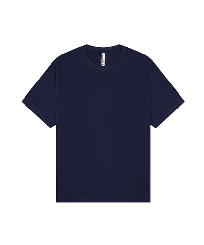 Tryck din logga på T-shirts från Bella Canvas - Anpassa Heavy Boxy Tee - Unisex i färgen Marinblå för företag, föreningar och privatpersoner