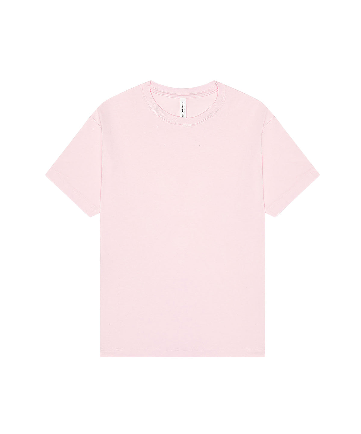 Tryck din logga på T-shirts från Bella Canvas - Anpassa Heavy Boxy Tee - Unisex i färgen Ljusrosa för företag, föreningar och privatpersoner