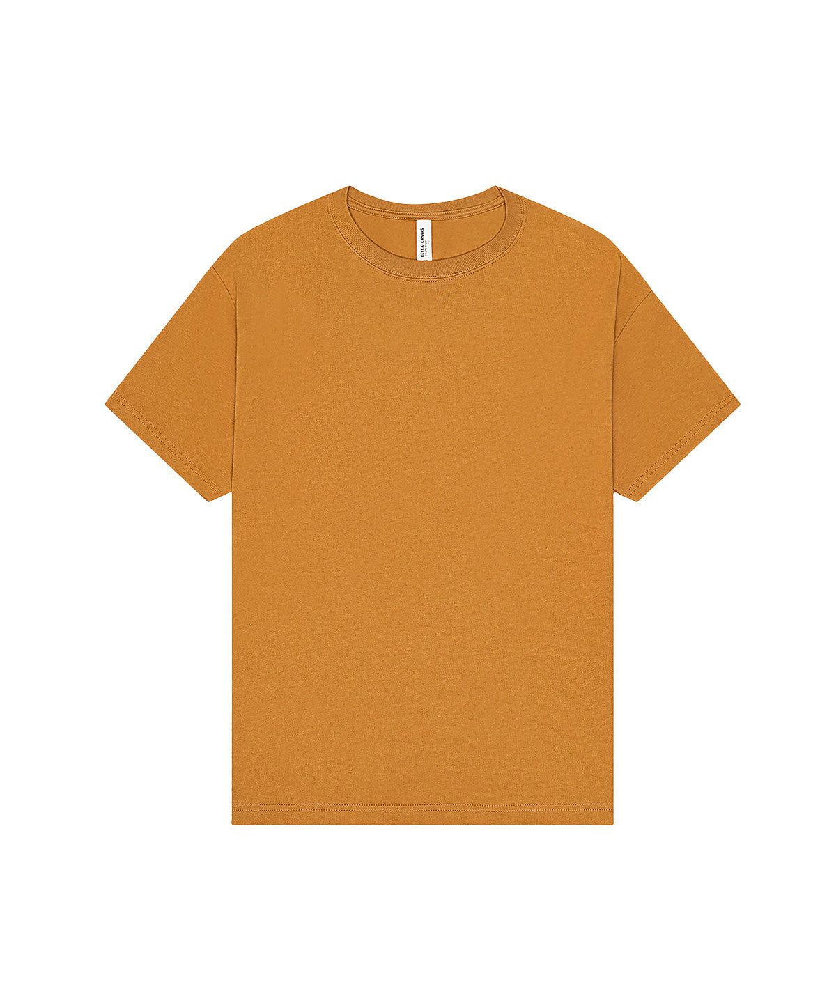 Tryck din logga på T-shirts från Bella Canvas - Anpassa Heavy Boxy Tee - Unisex i färgen Ljusbrun för företag, föreningar och privatpersoner