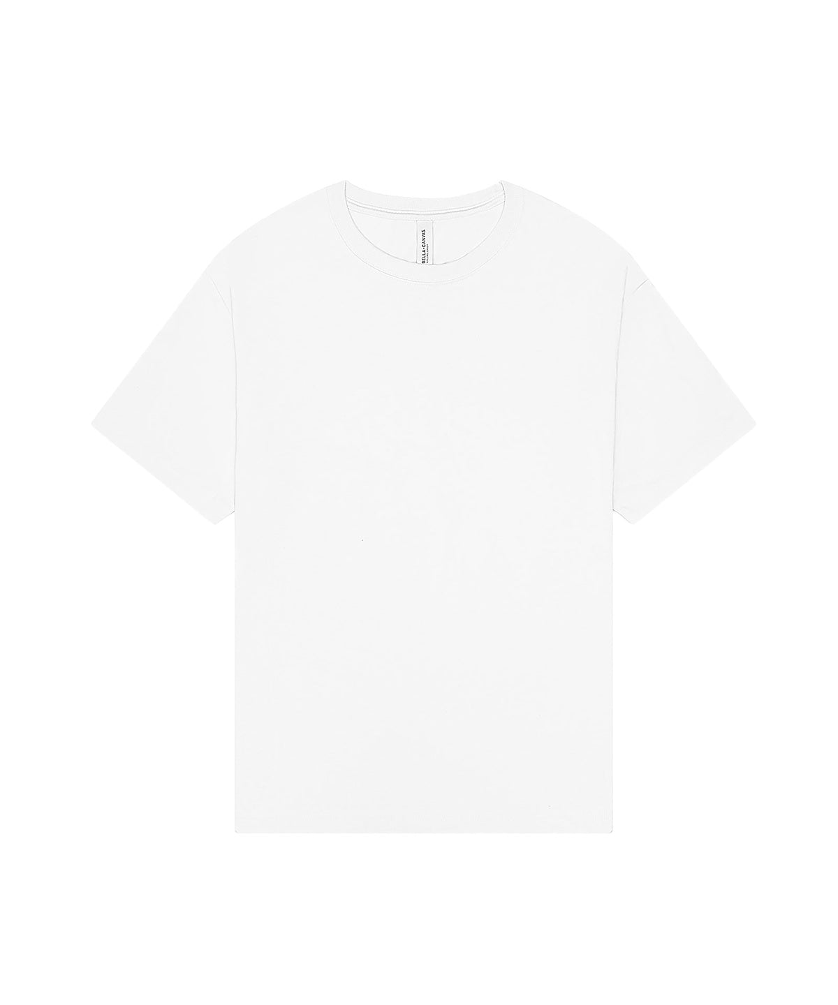 Tryck din logga på T-shirts från Bella Canvas - Anpassa Heavy Boxy Tee - Unisex i färgen Vit för företag, föreningar och privatpersoner