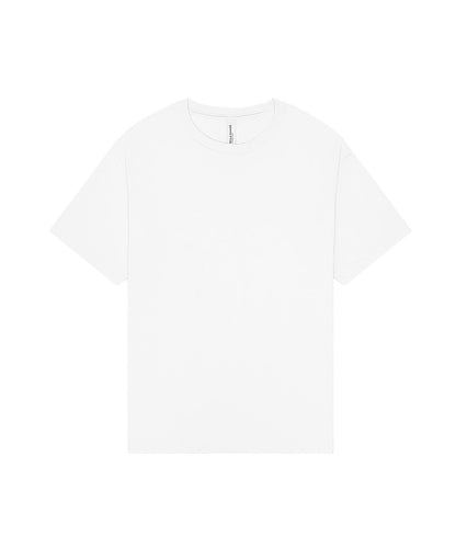 Tryck din logga på T-shirts från Bella Canvas - Anpassa Heavy Boxy Tee - Unisex i färgen Vit för företag, föreningar och privatpersoner