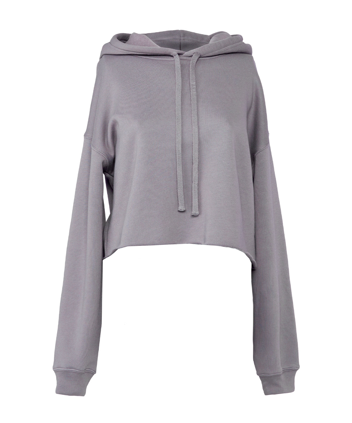 Tryck din logga på Hoodies från Bella Canvas - Anpassa Bella Canvas - Croppad Fleece Dam Hoodie i färgen Ljunggrå för företag, föreningar och privatpersoner