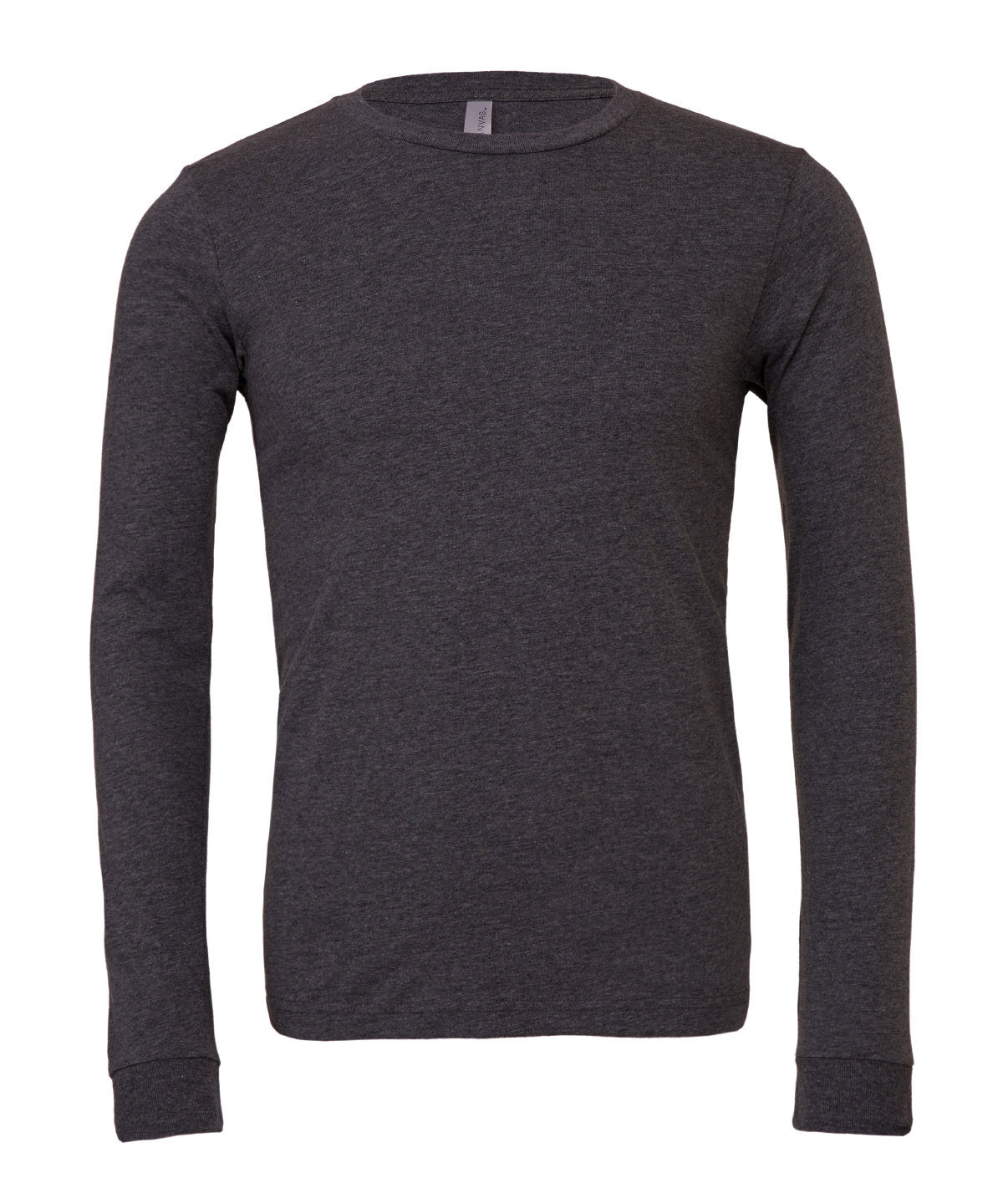 Tryck din logga på T-shirts från Bella Canvas - Anpassa Unisex Heather Long Sleeve CVC T-Shirt i färgen för företag, föreningar och privatpersoner