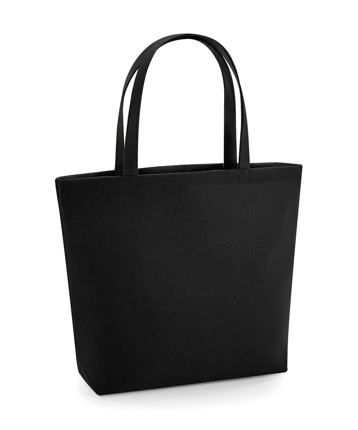 Tryck din logga på Väskor från Bagbase - Anpassa Felt Shopper i färgen Svart One Size för företag, föreningar och privatpersoner