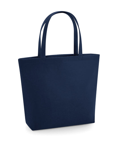 Tryck din logga på Väskor från Bagbase - Anpassa Felt Shopper i färgen Marinblå One Size för företag, föreningar och privatpersoner