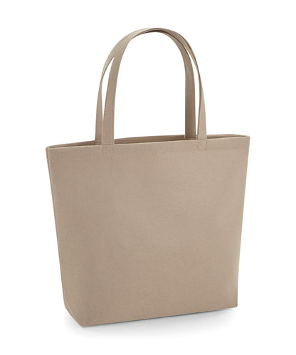 Tryck din logga på Väskor från Bagbase - Anpassa Felt Shopper i färgen Naturligt One Size för företag, föreningar och privatpersoner